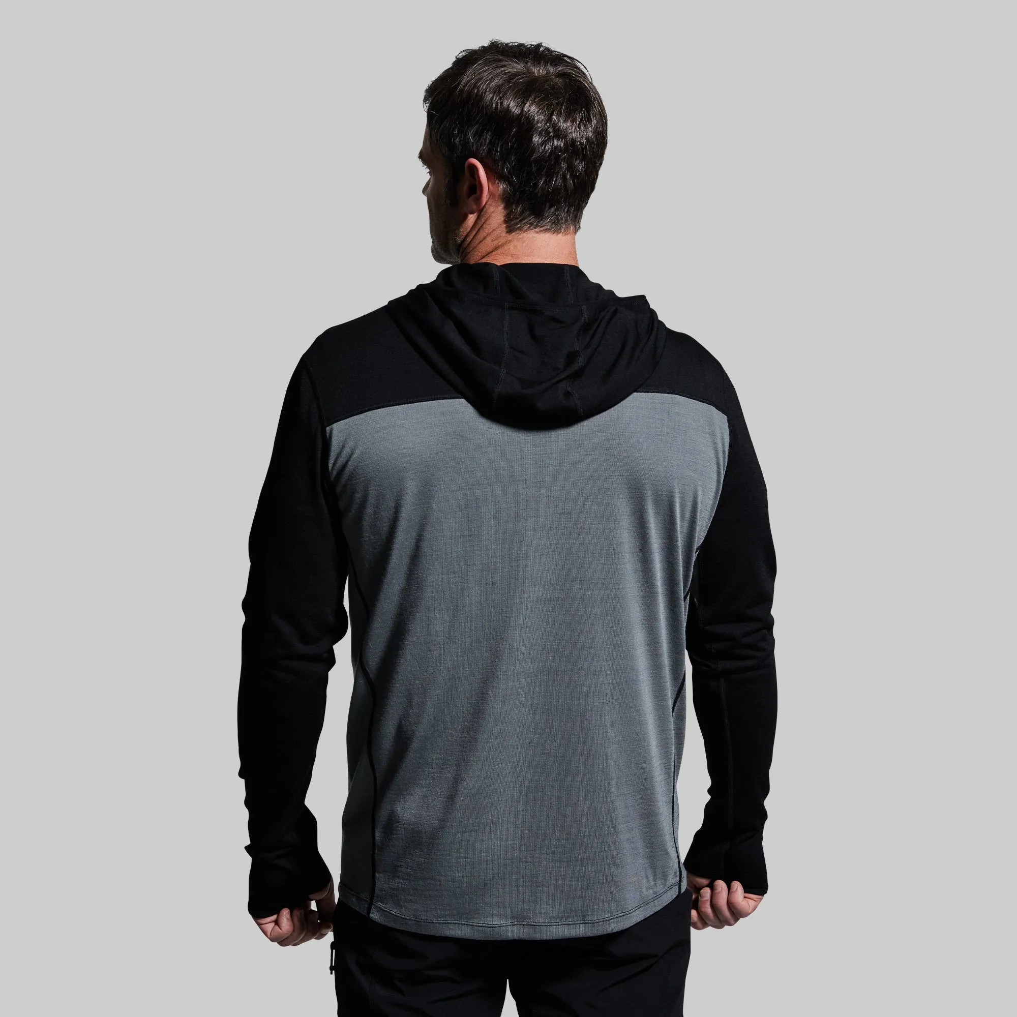 Men's Ridgeline Half Zip Hoodie (Black)