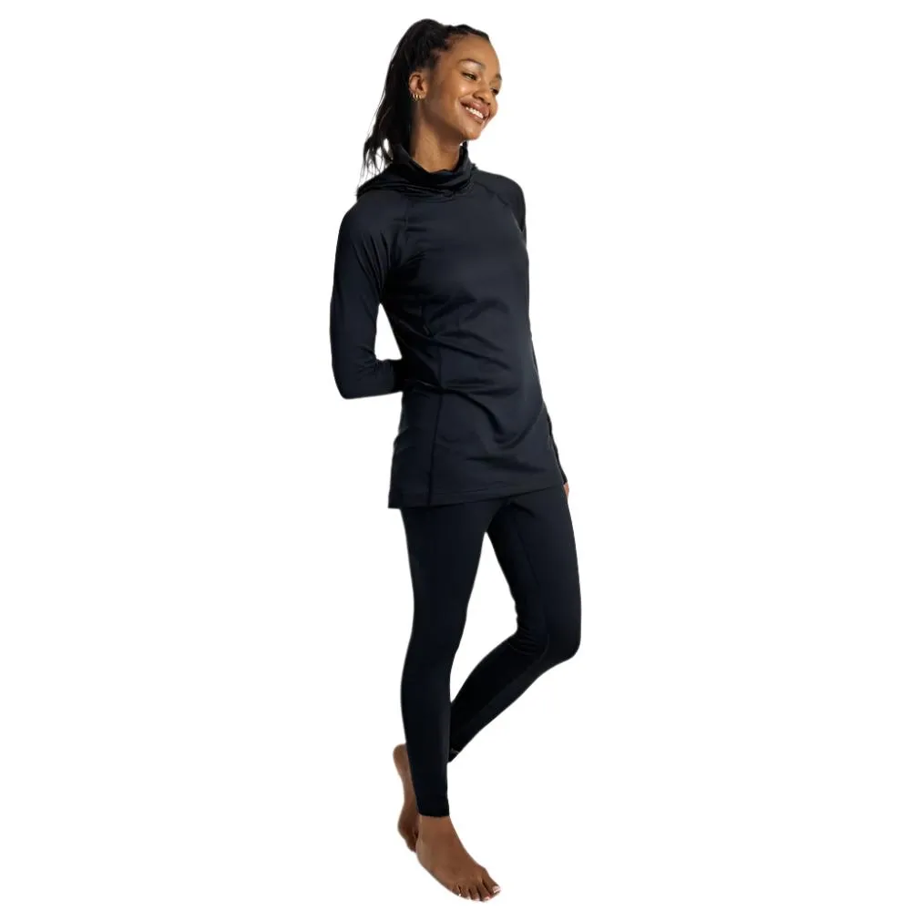 Midweight X Long Neck Thermal Hoodie - Womens