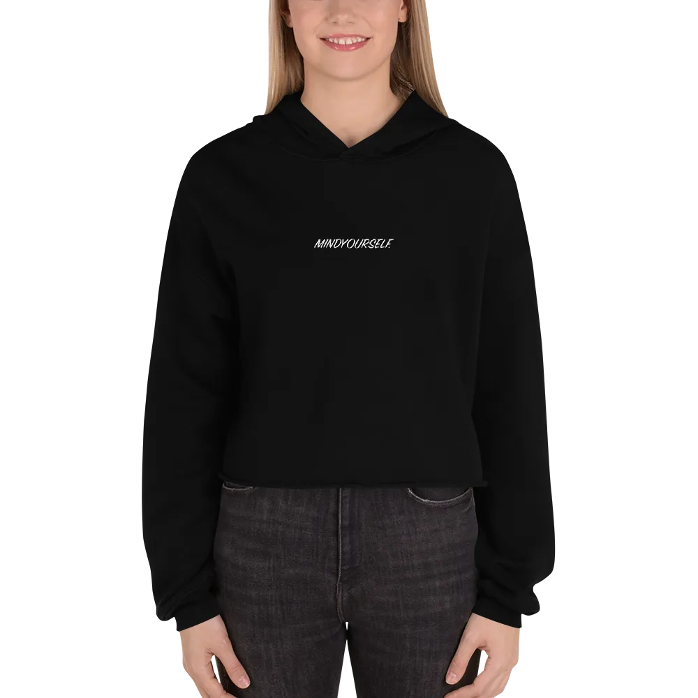 MindYourself. Women's Cropped Hoodie