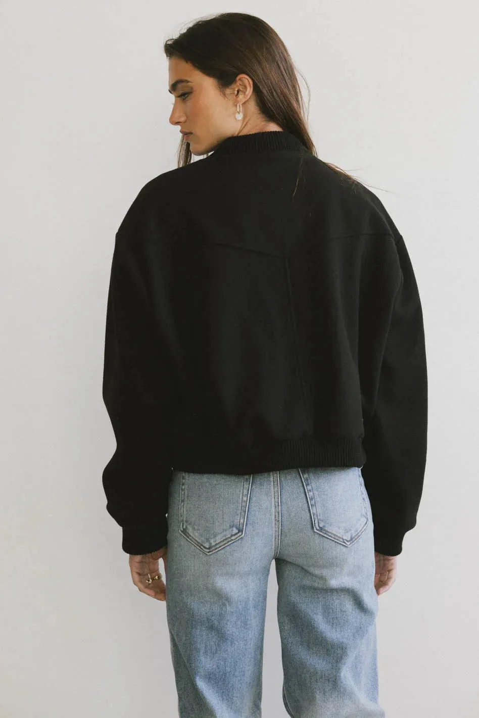 Molly Bomber Jacket in Black