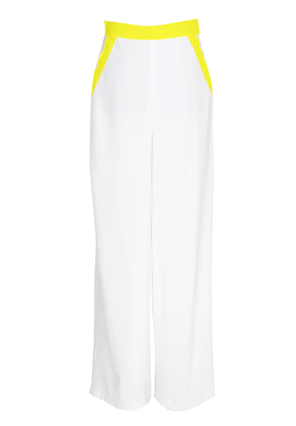 Monochrome - White Pants (Neon Yellow)