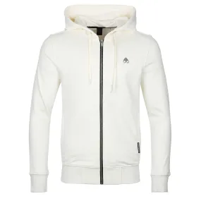 Moose Knuckles Dundas Hoodie Sweat Top in Plaster Off White