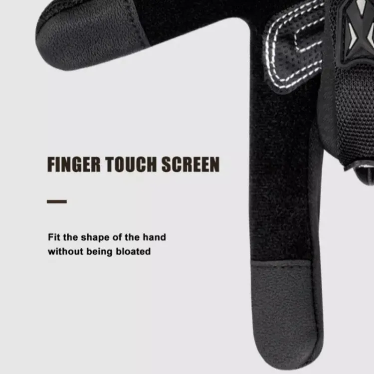 Motorcycle Outdoor Riding Non-slip Touch Screen Sun Protection Gloves, Size: M(Black)