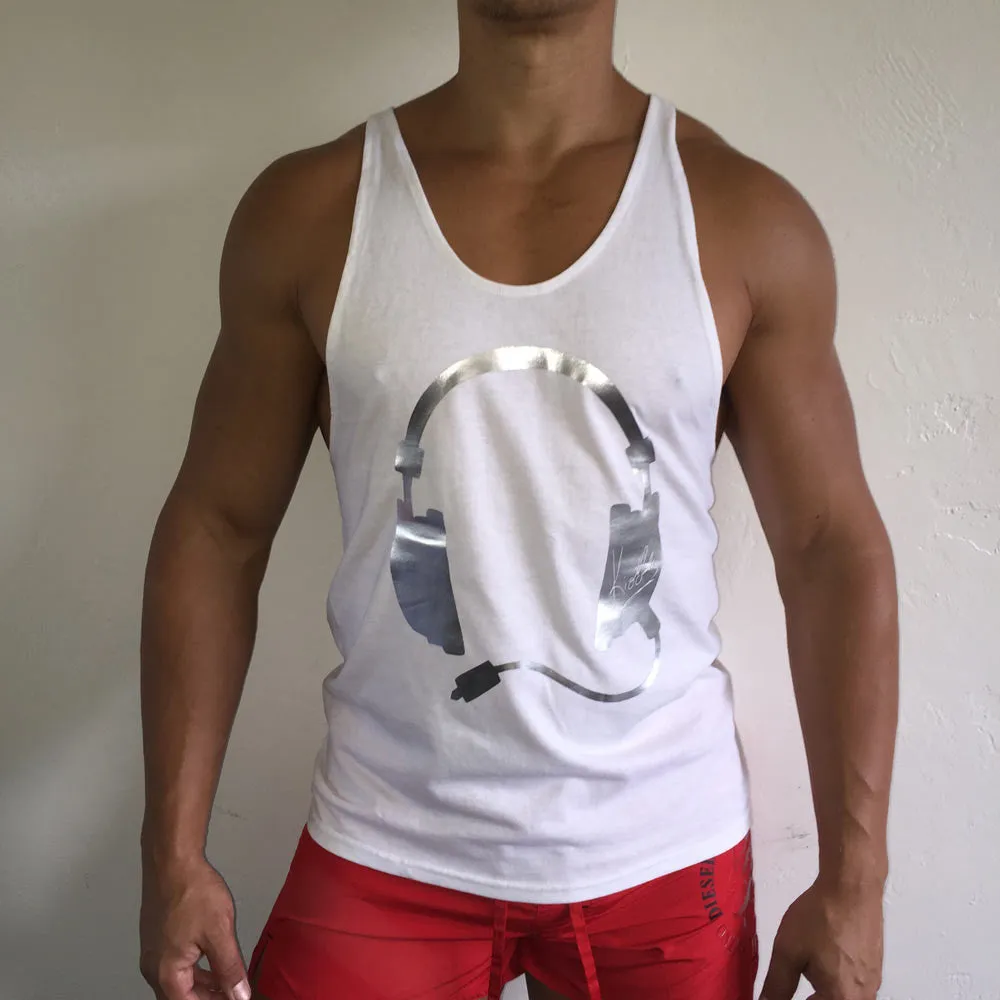 Muscle Tank White / Silver