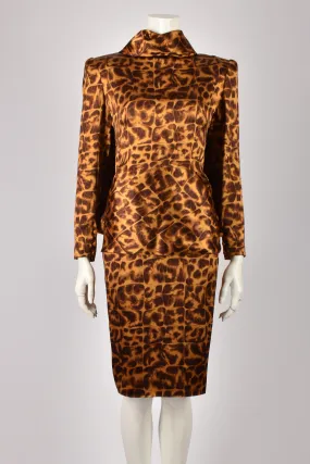 ODICINI GIRAFFE PRINT SKIRT SET