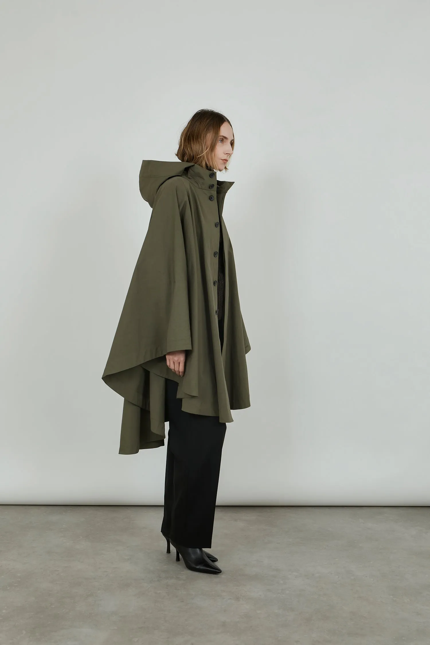 Odin poncho | Forest - Water repellent organic cotton