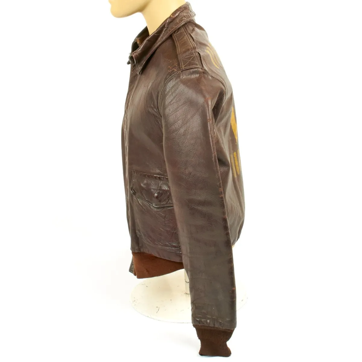 Original U.S. WWII B-17 Bomber Veni Vidi Vici A-2 Flight Jacket (Size 42)