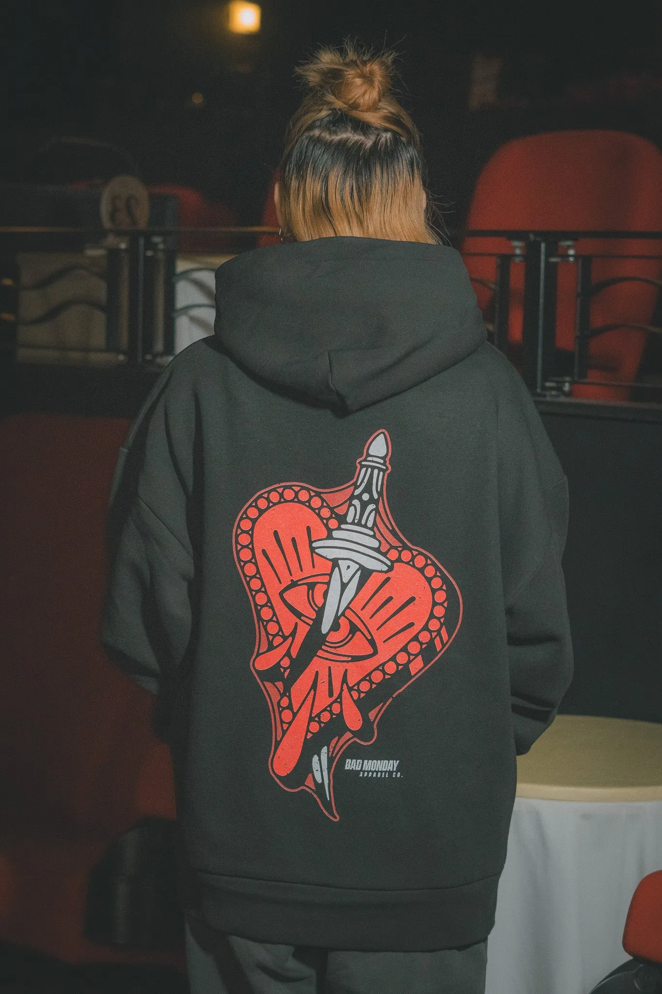 Oversized Heartbreak Hoodie / Back Print