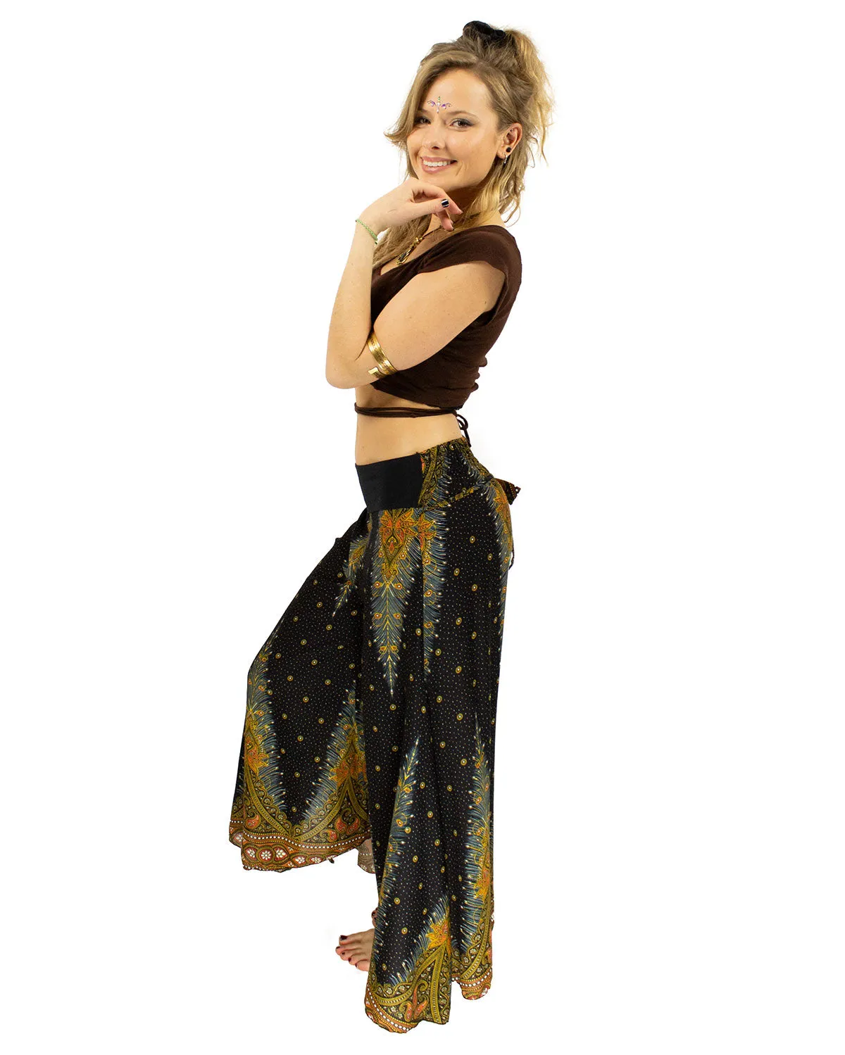 Palazzo Harem Pants Black