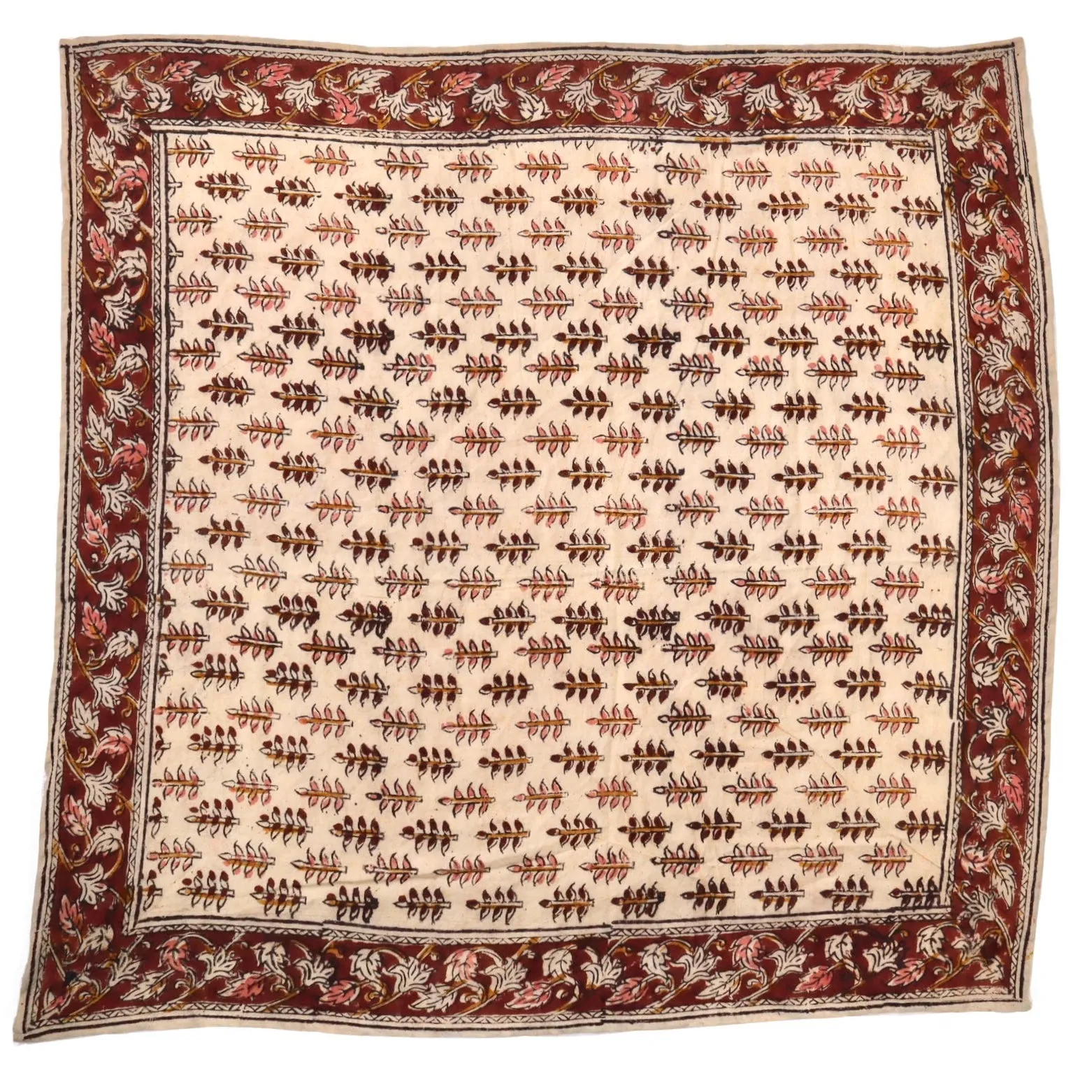 Pine Grove Tapestry - Kalamkari Cotton Bandana (KK1415)