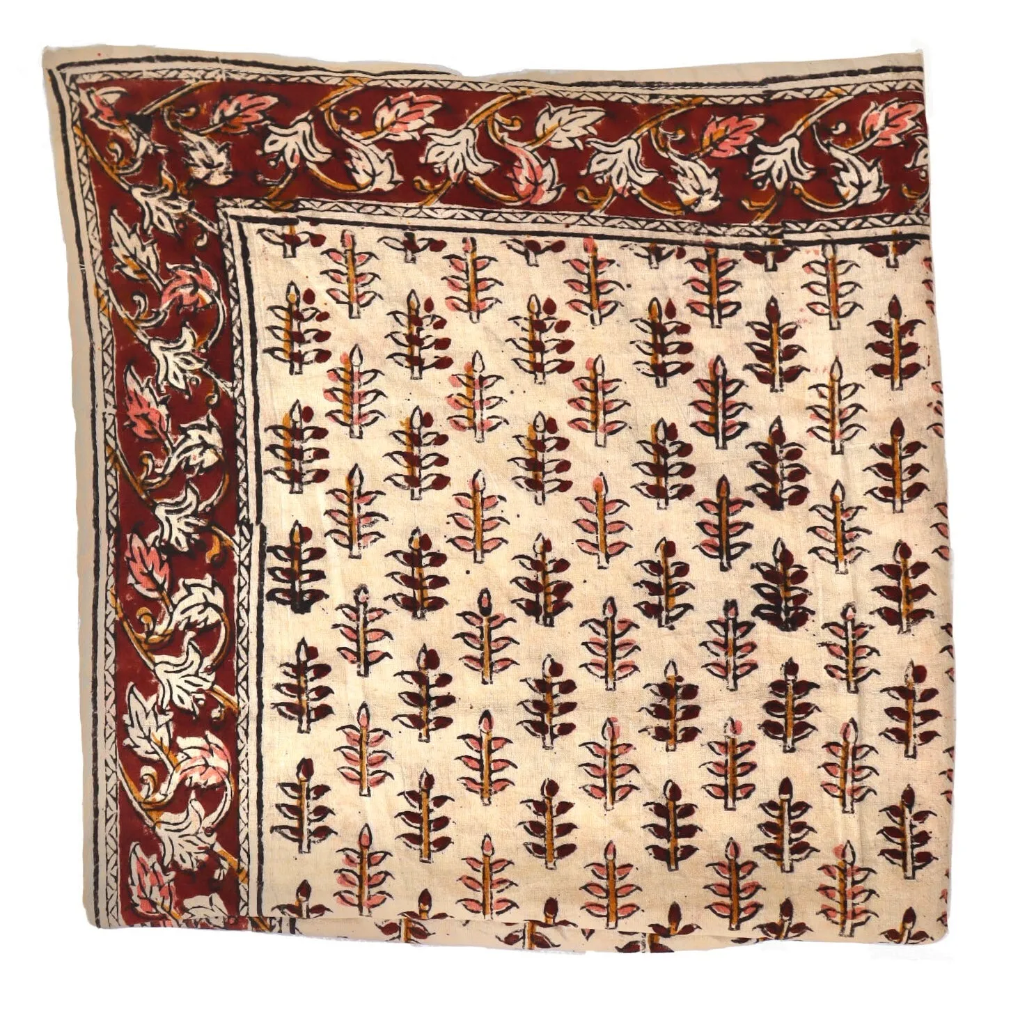 Pine Grove Tapestry - Kalamkari Cotton Bandana (KK1415)