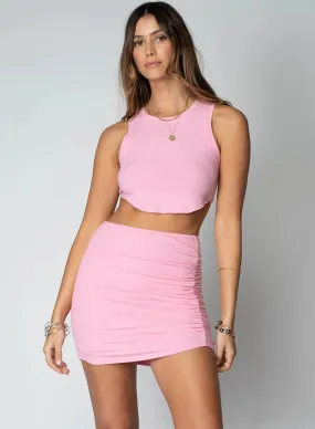 Pink Get Together Mini Skirt