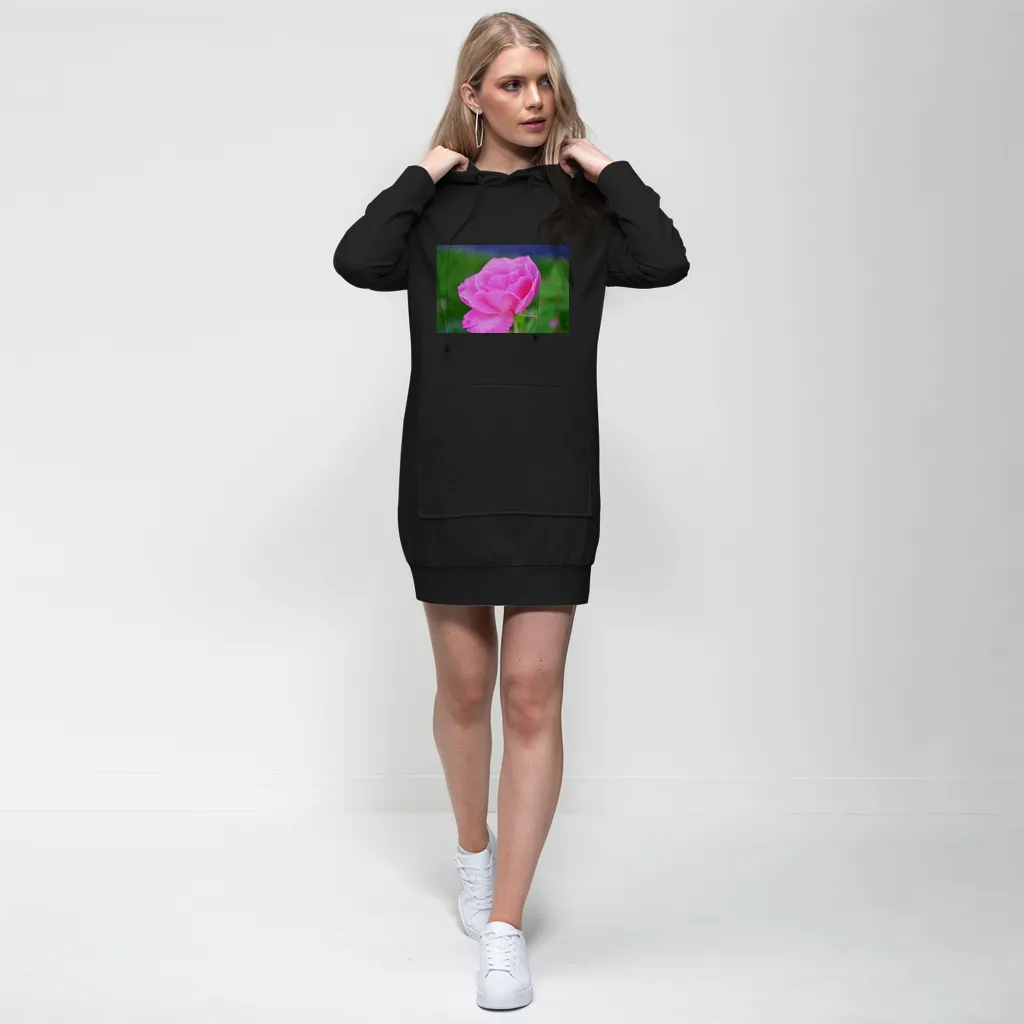 PinkFlower Premium Adult Hoodie Dress