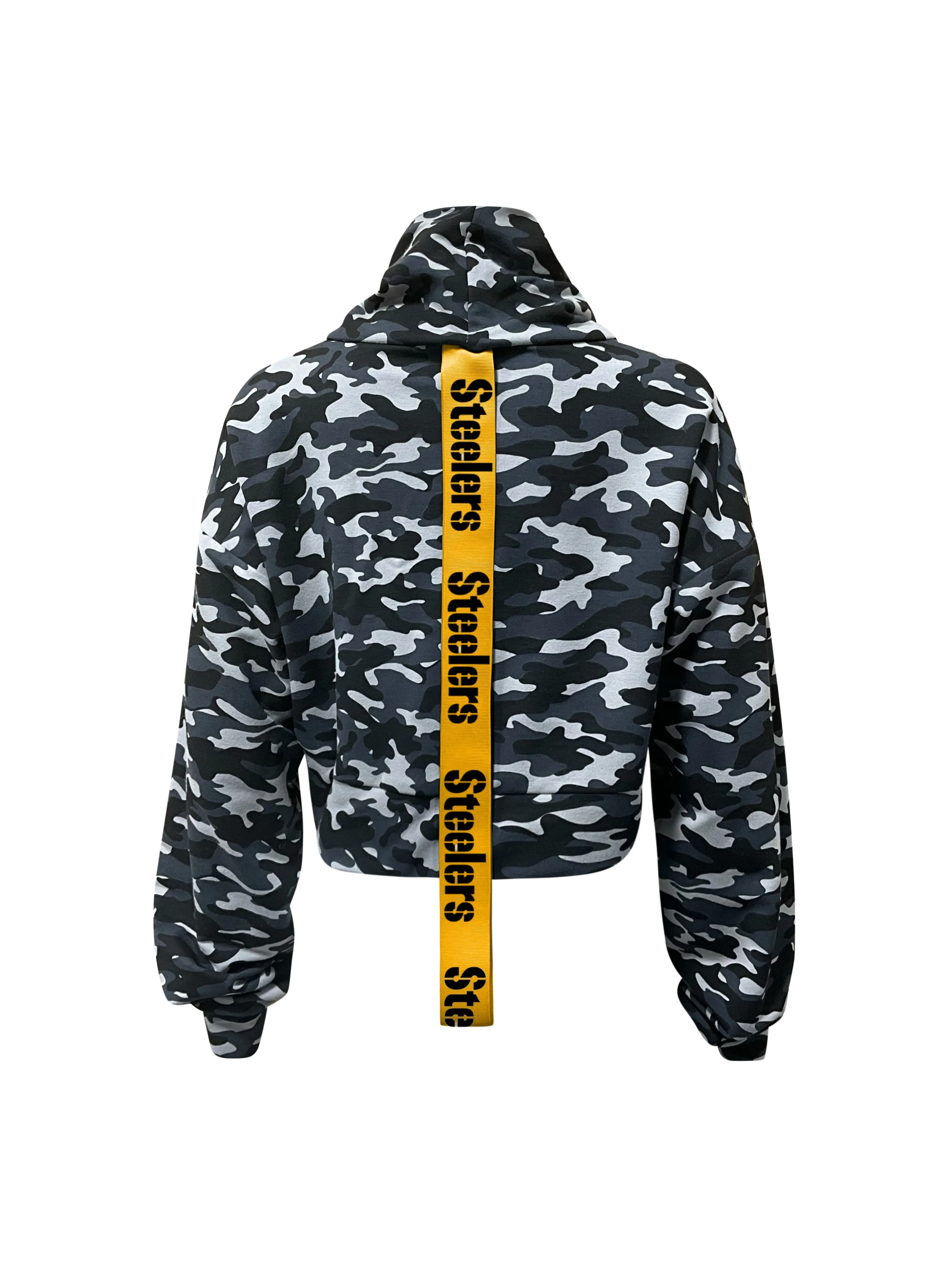 Pittsburgh Steelers Crop Camo Sweatshirt