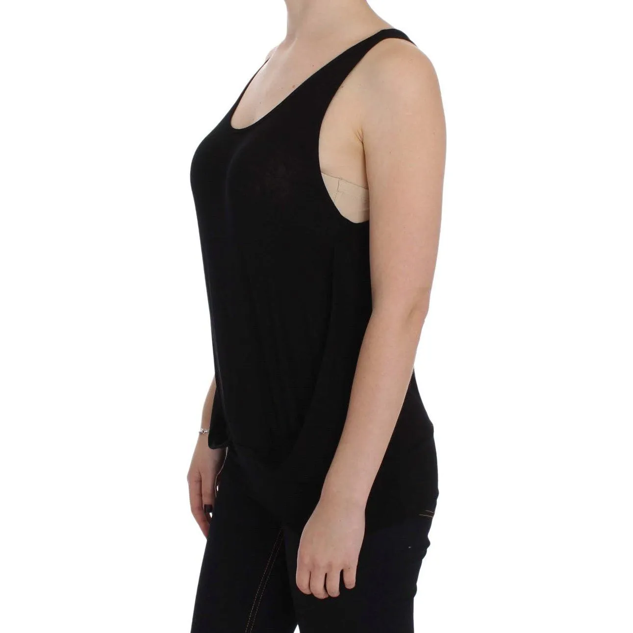 PLEIN SUD Sleek Black Cami Blouse Tank Top