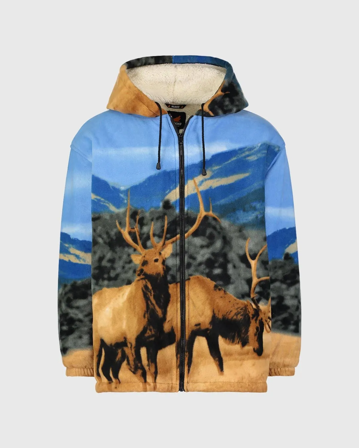 Plush Sherpa Full-Zip Animal Hoodie