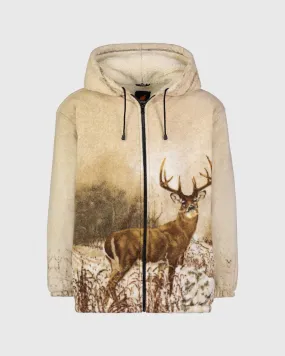 Plush Sherpa Full-Zip Animal Hoodie