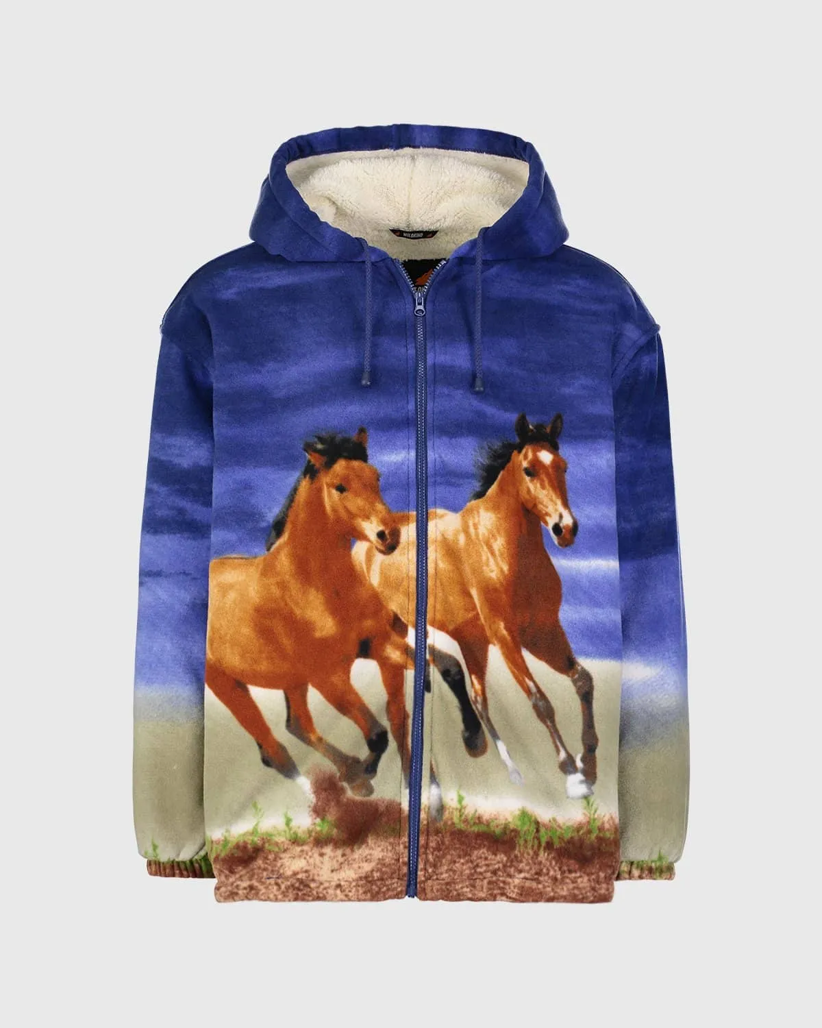 Plush Sherpa Full-Zip Animal Hoodie