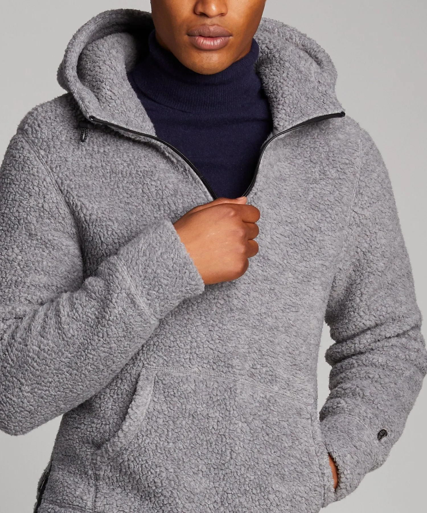 Polartec Sherpa Hoodie in Alloy