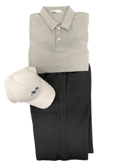 Polo T-Shirt, Bermuda Short and Hat Set (3-Piece)