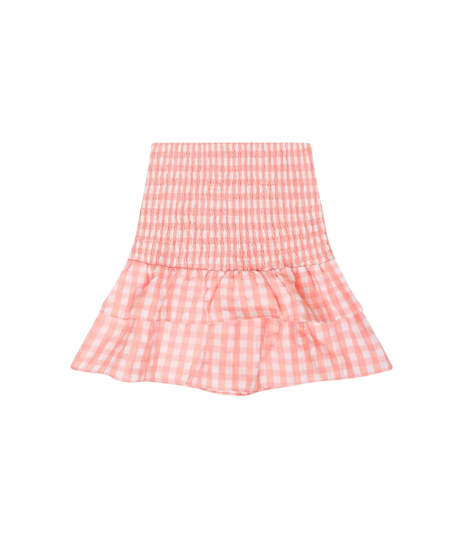 POSITANO SKIRT IN PEACH PINK AND WHITE