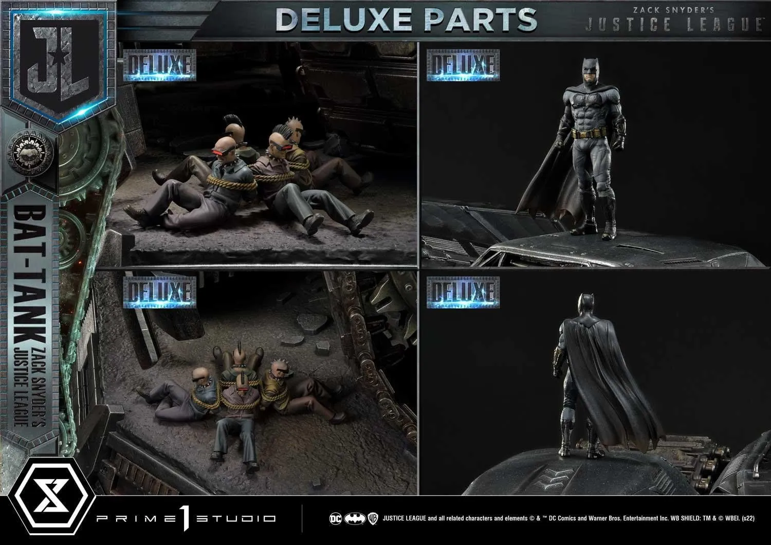 PRE-ORDER: Prime 1 Studio Museum Diorama Justice League (Film) Bat-Tank Zack Snyder's Justice League Deluxe Version Statue