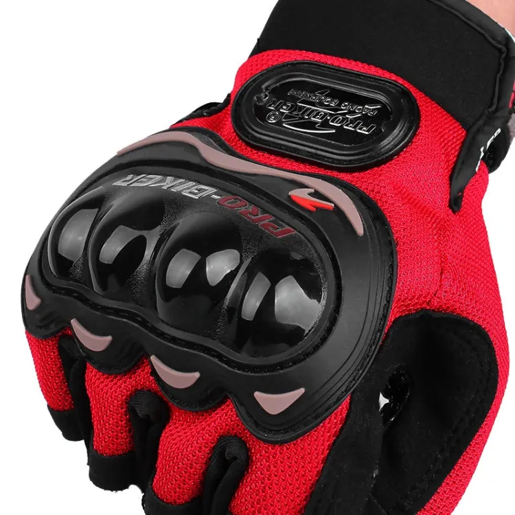 PRO-BIKER PRO01C Outdoor Cycling Glove Motorcycle Anti-Drop Safety Protection Half-Finger Glove, Specification: XXL(Black)