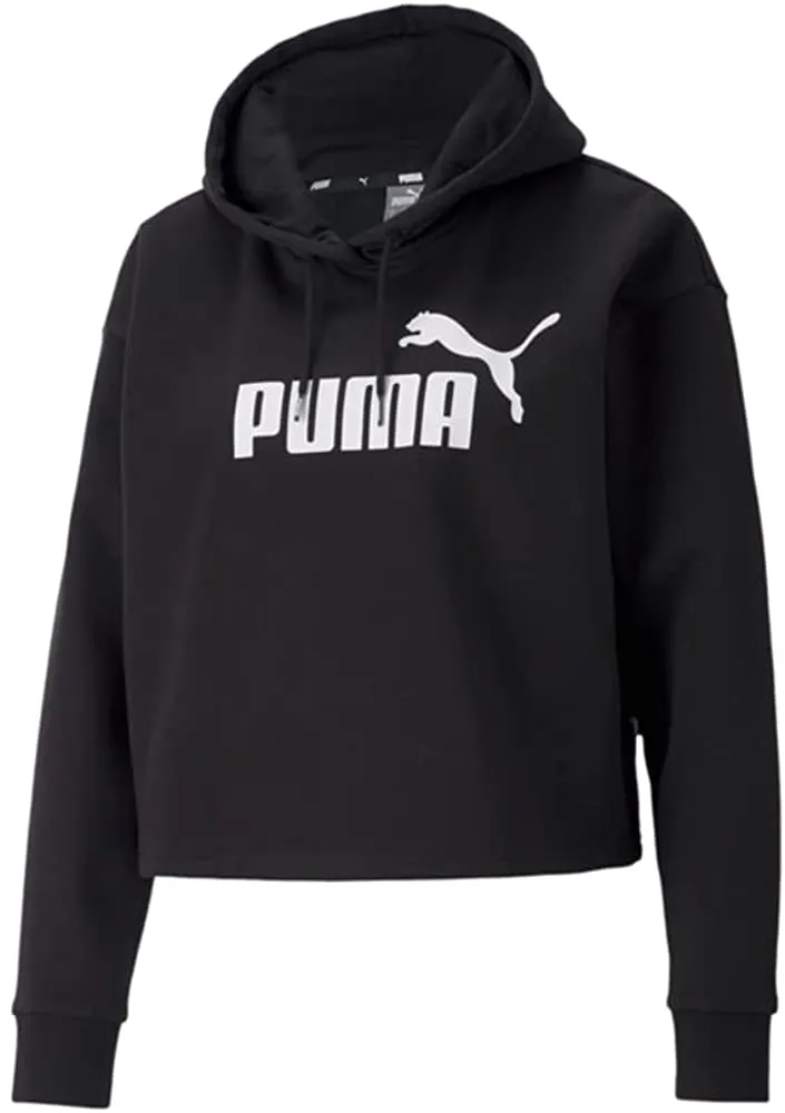 PUMA Women's ESS Cropped Logo Hoodie Sweatshirt