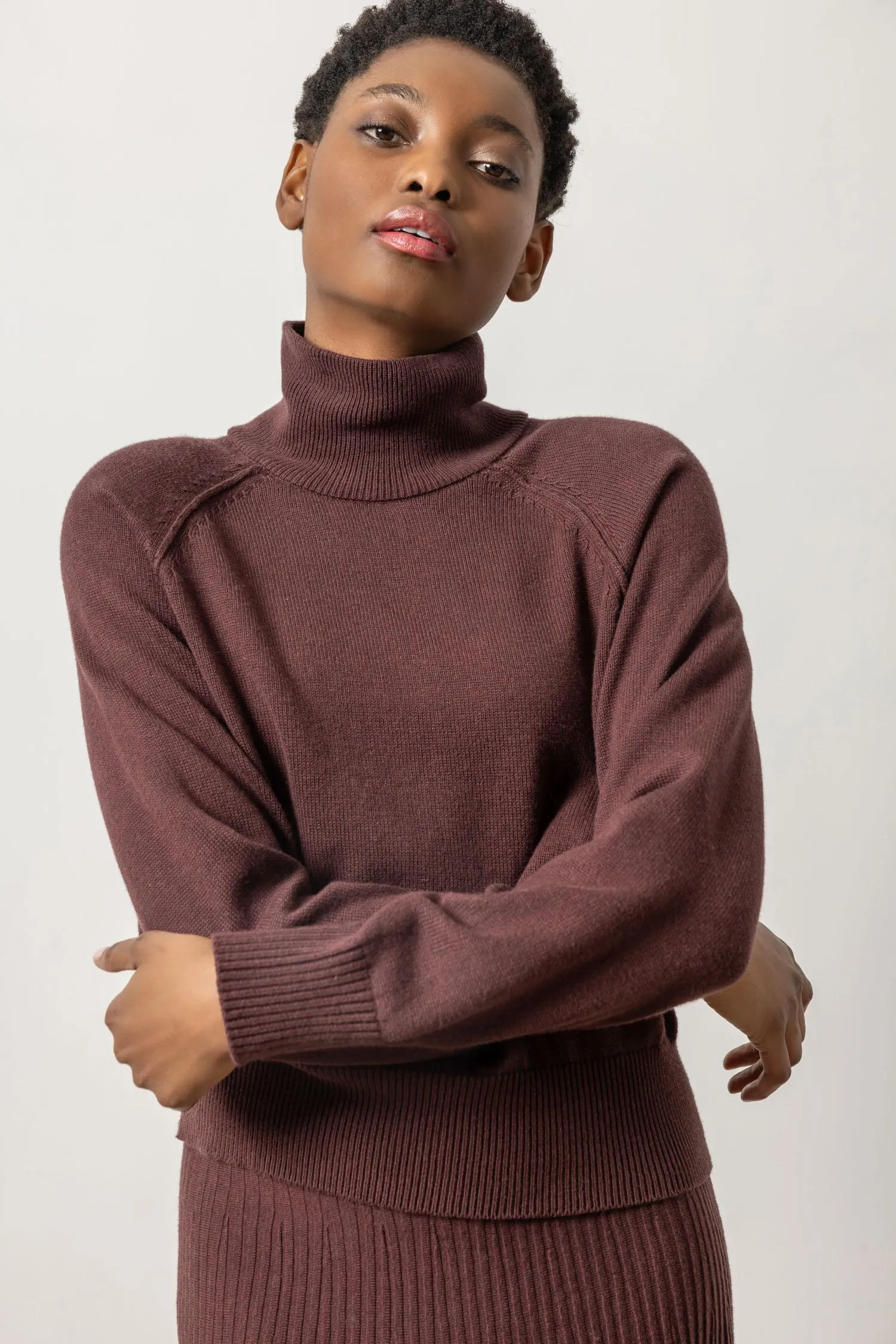 Raglan Turtleneck Sweater