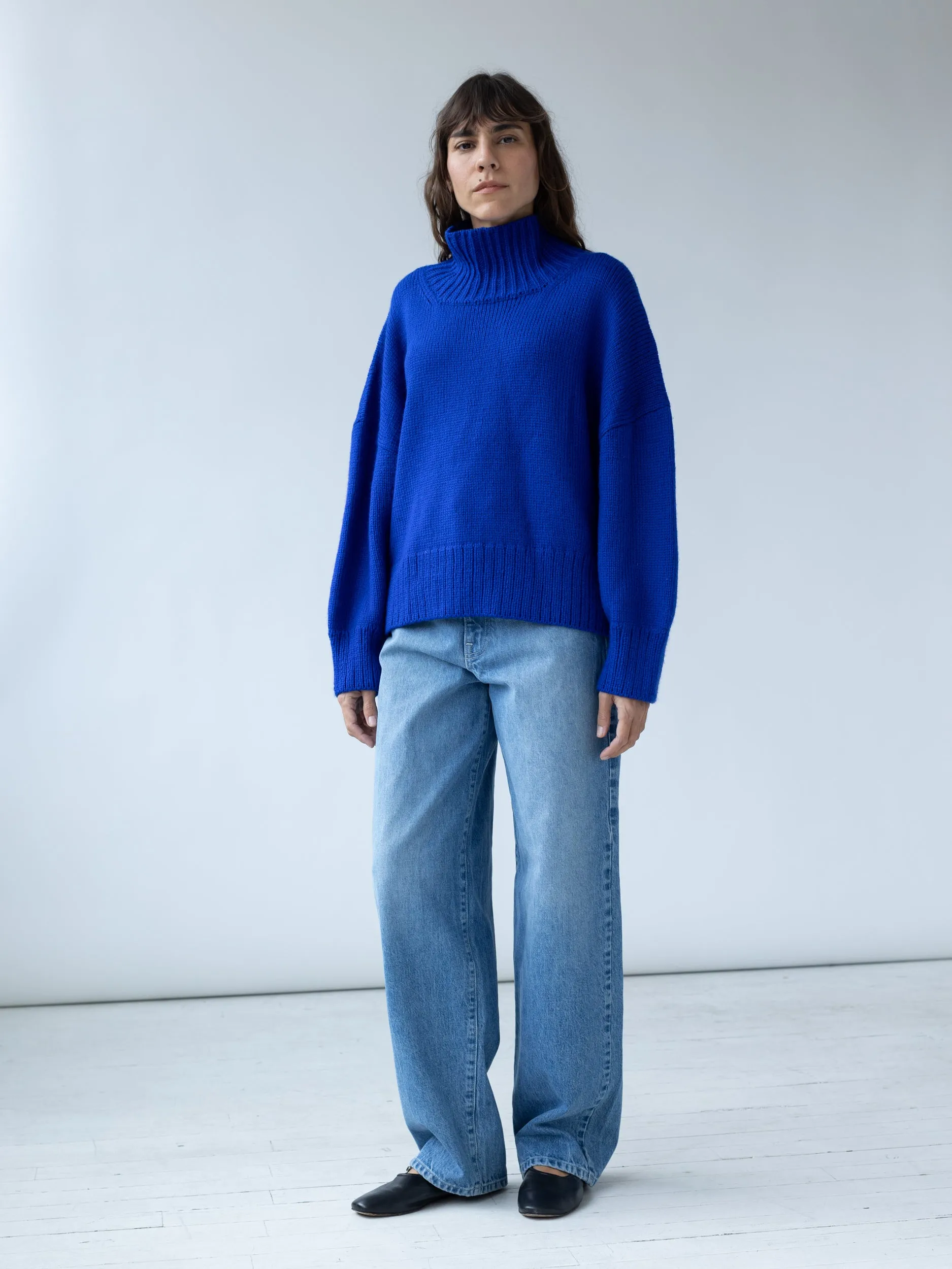 Rhys Turtleneck in Cobalt