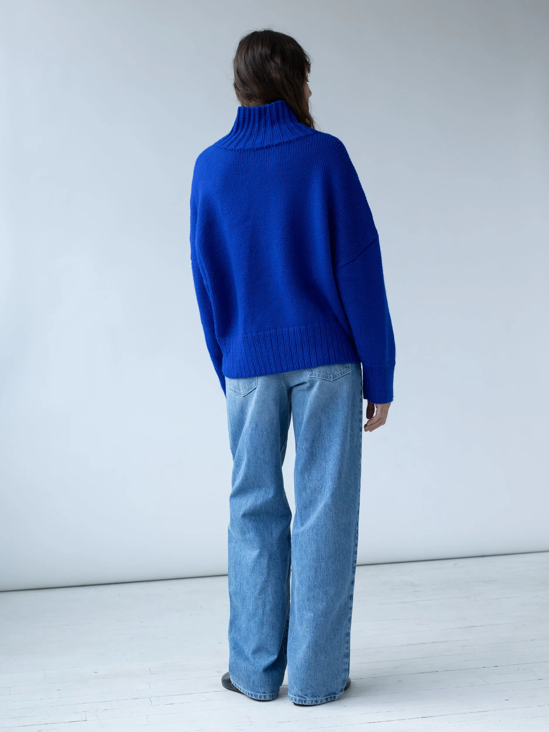 Rhys Turtleneck in Cobalt