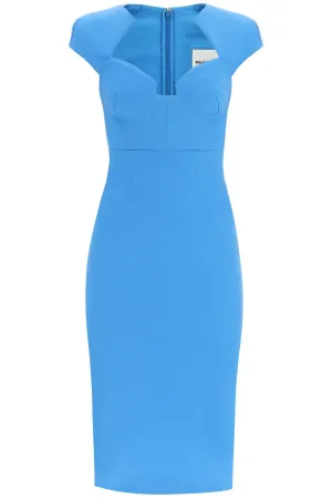 Roland mouret cap sleeve midi dress