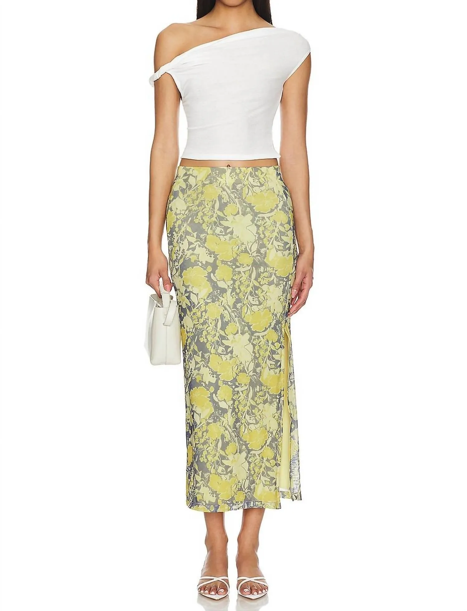 Rosalie Mesh Midi Skirt