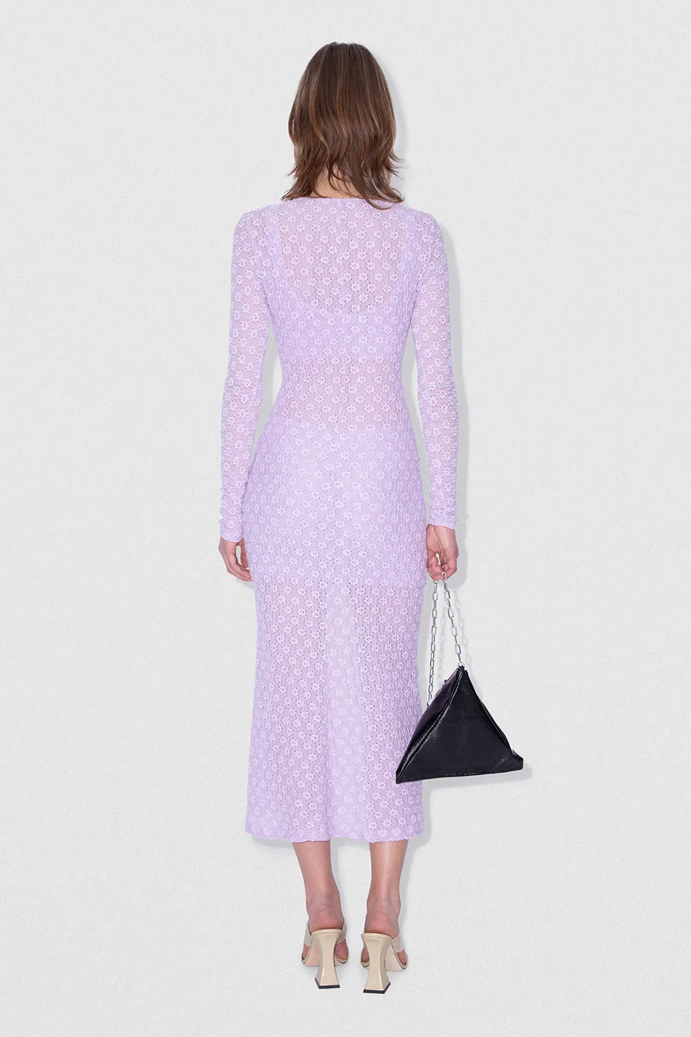 Rubi Dress Lilac Floral Lace