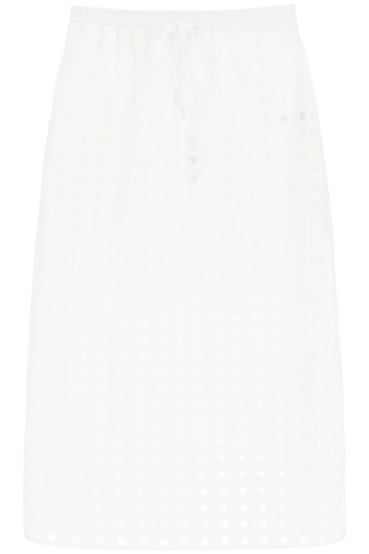 See by chloe openwork cotton skirt