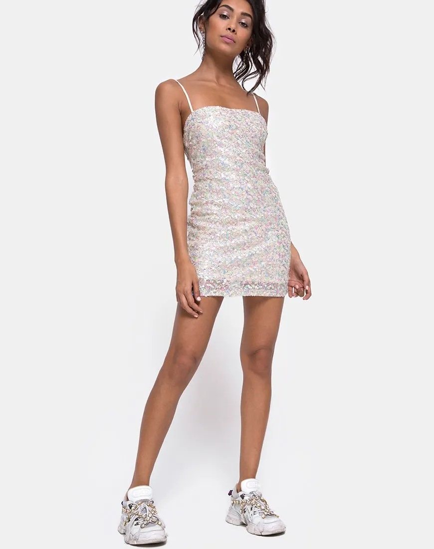 Selah Bodycon Dress in Confetti Sequin