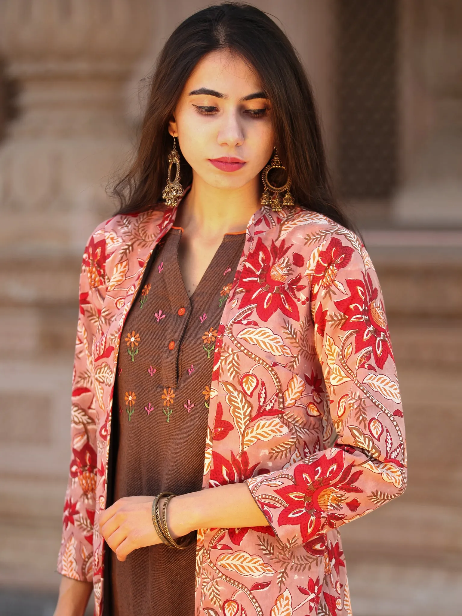 Shishir Megha - Handloom Woolen Reversible Jacket - KJ06A0006