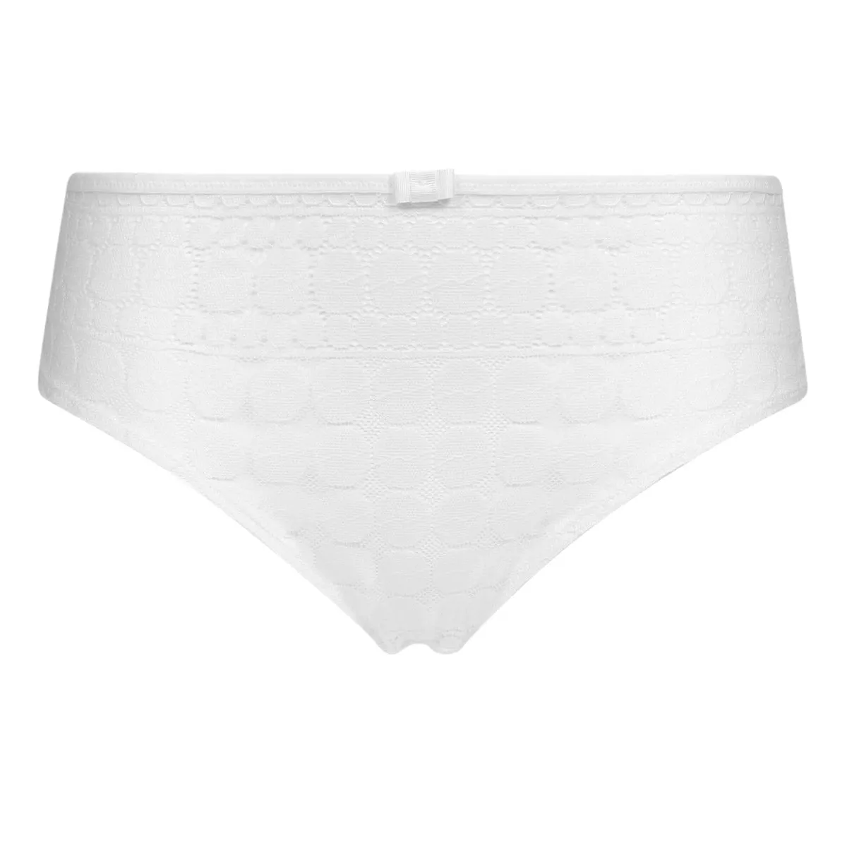 Slip femme en dentelle et pois Blanc Generous Édition Limitée