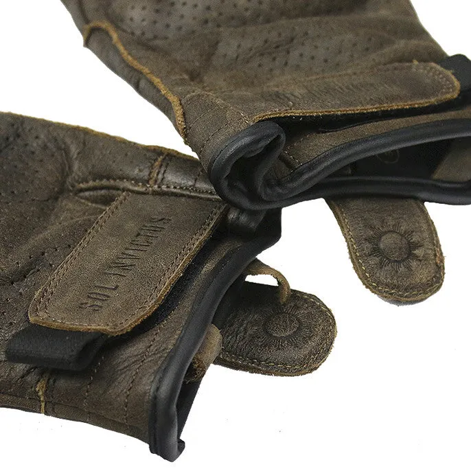 Sol Armoured Gloves - Brown