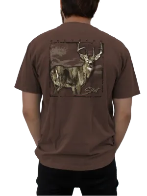 Southern Strut Camo Deer Tee in Espresso