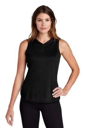 Sport-Tek LST410: Ladies PosiCharge Tri-Blend Wicking Draft Hoodie Tank
