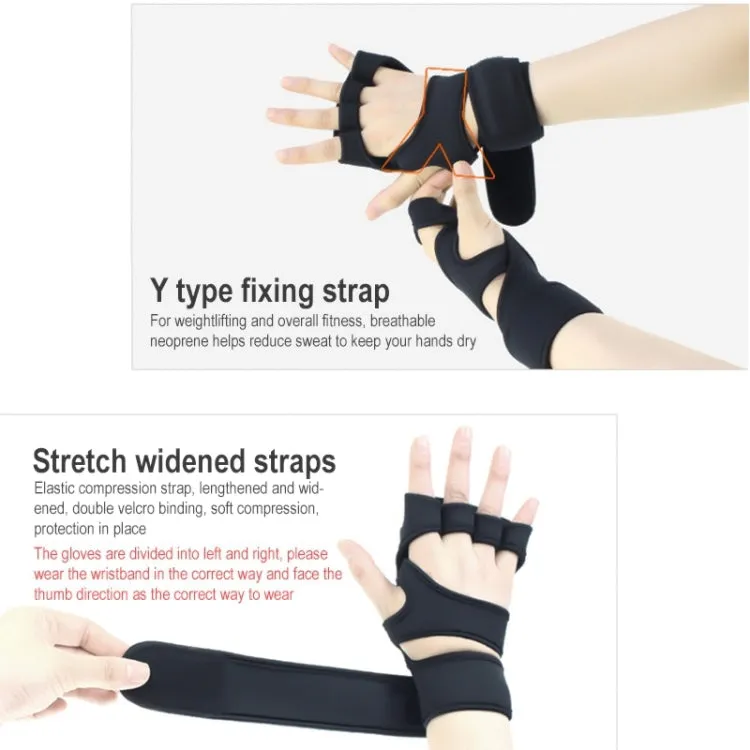 Sports Riding Gloves Silicone pull-up Exercise Gloves, Size:M(Regular Black)