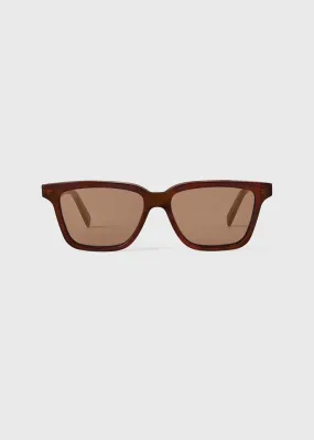 Square sunglasses umber