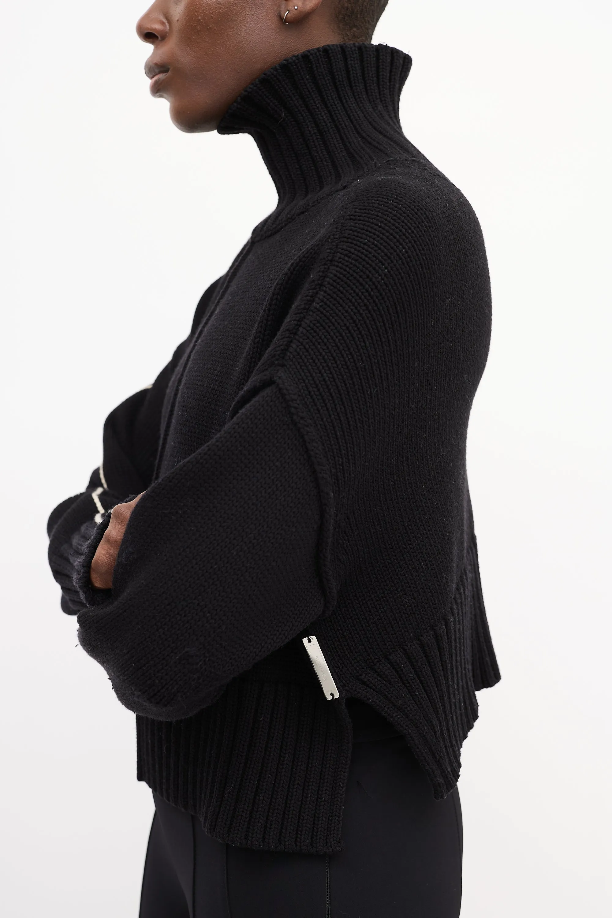 SS 2021 Black Turtleneck Sweater