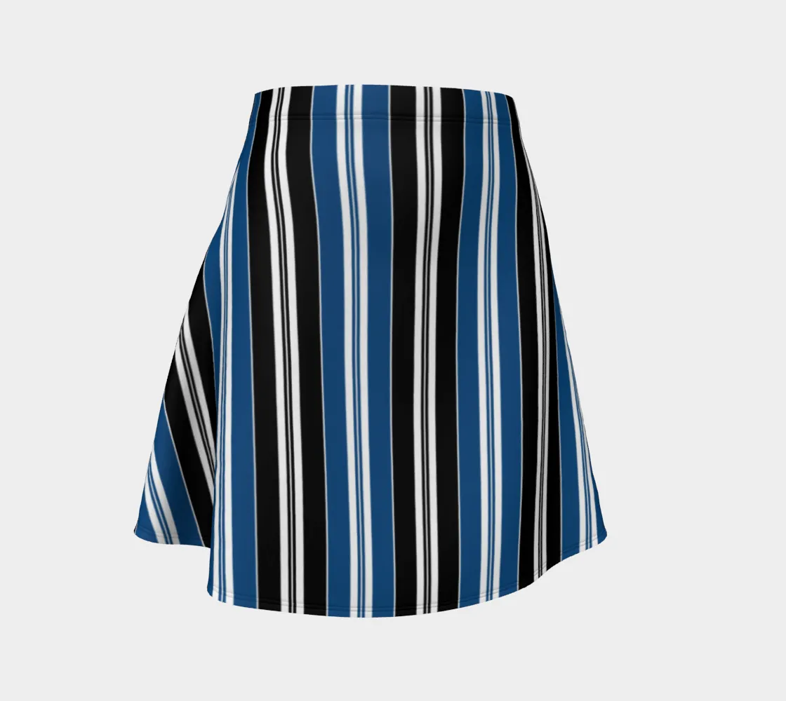 Striped Flare Skirt