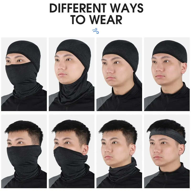 Summer Cycling Headgear Ice Silk Sunscreen Face Cover MTB Bike Balaclava Fishing Sport Bandana Anti-UV Men Women Bicycle Cap