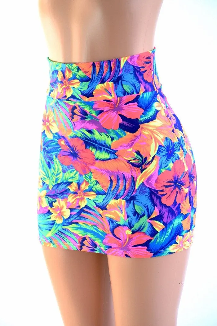 Tahitian Floral Bodycon Skirt