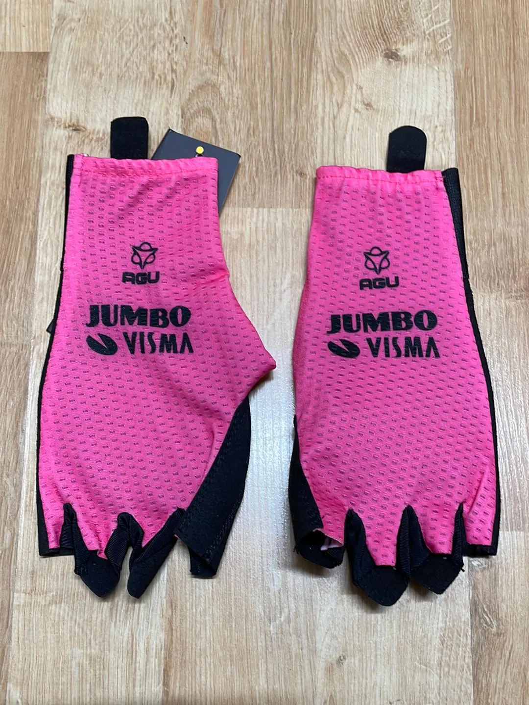 Team Jumbo Visma AGU Premium Race Gloves Pink