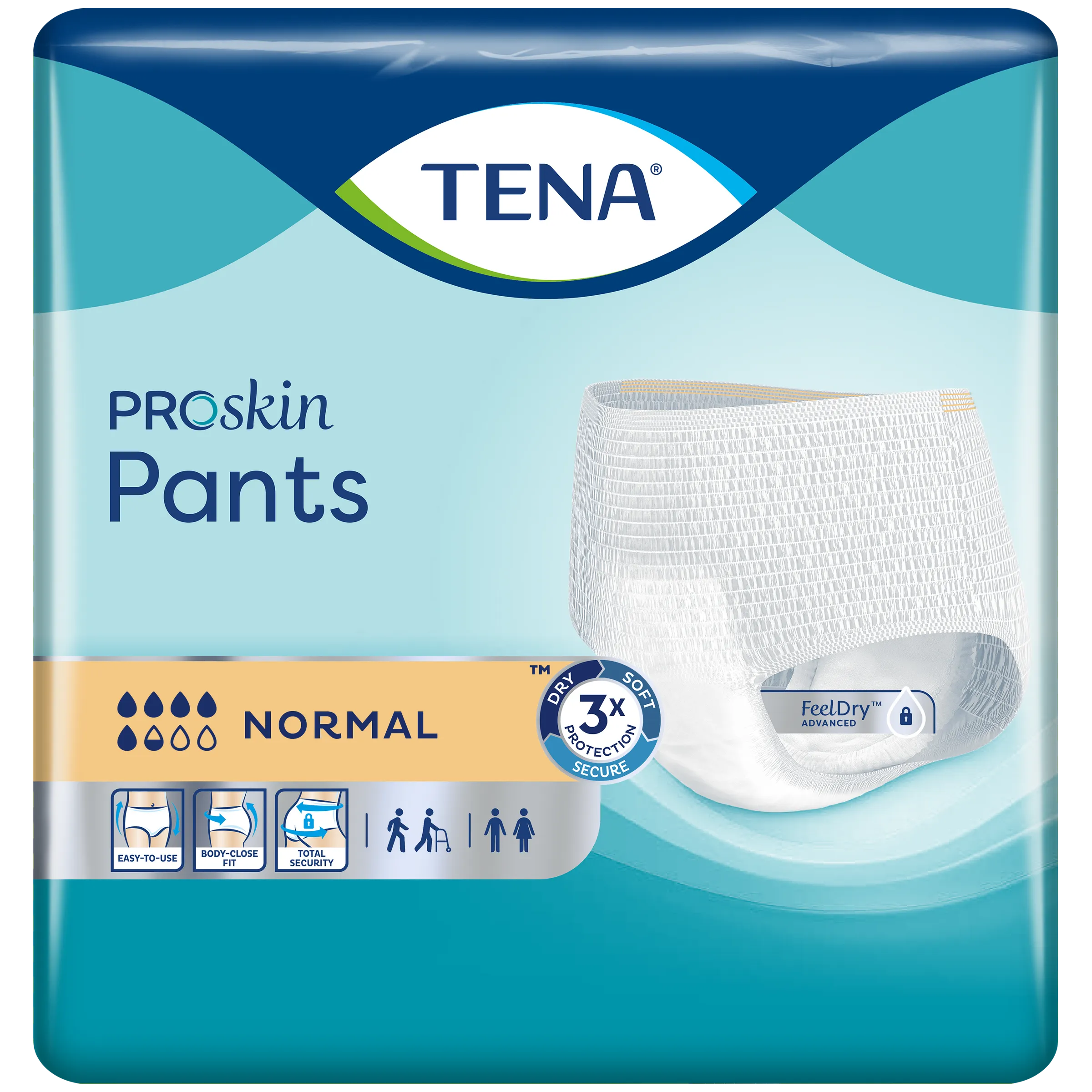 TENA ProSkin Pants Normal Large - Comfortabele Incontinentiebroekjes voor Dag en Nacht