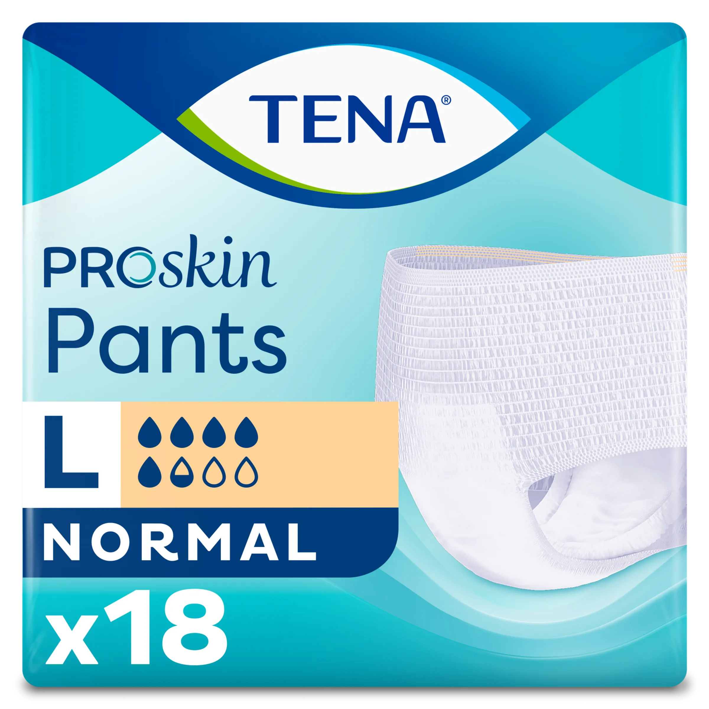 TENA ProSkin Pants Normal Large - Comfortabele Incontinentiebroekjes voor Dag en Nacht